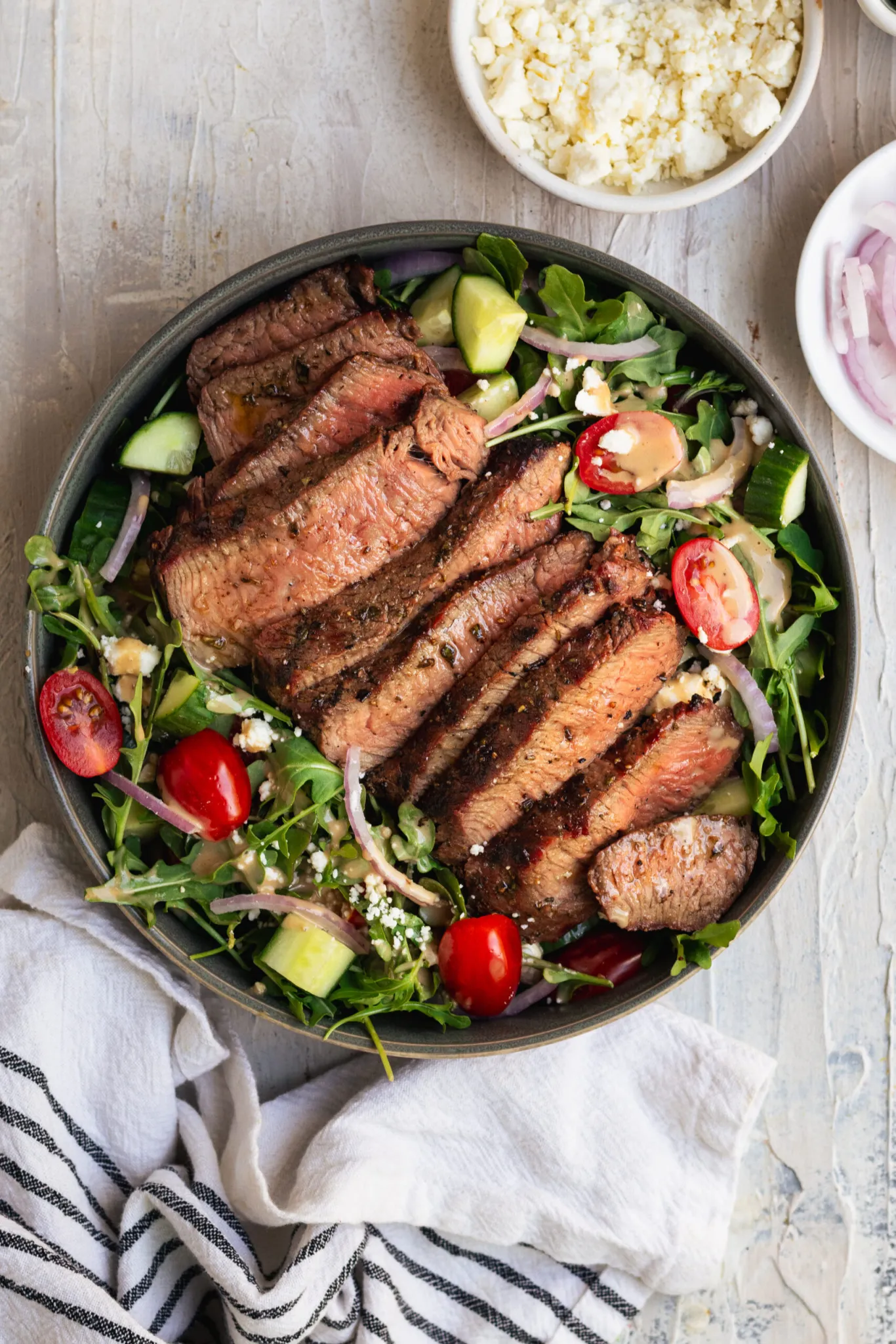 Steak Salad With Creamy Balsamic Vinaigrette